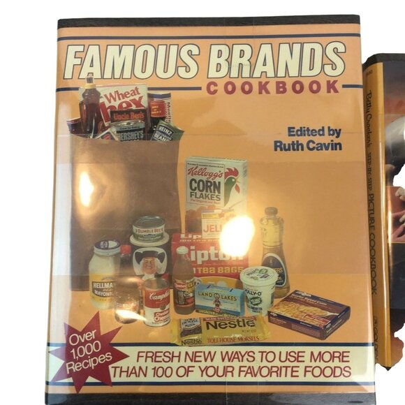 Lot of 2 Betty Crockers Famous Brands Cookbook Picture Cookbook 1980s - Picture 2 of 9